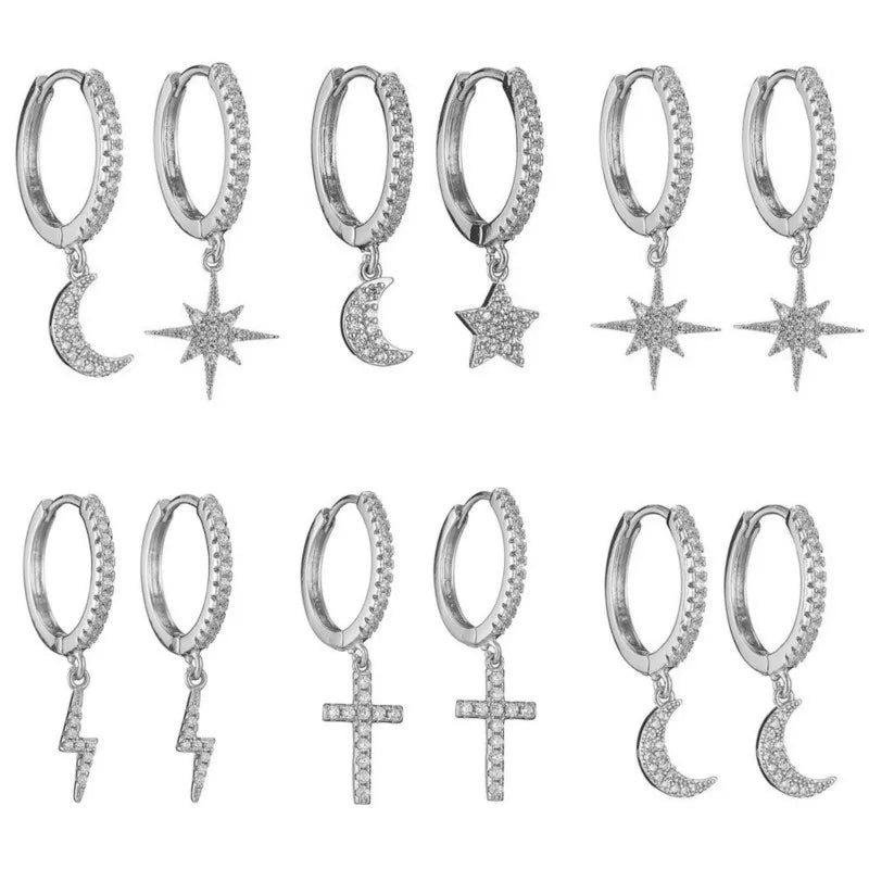 Ring Oorbellen met bedel