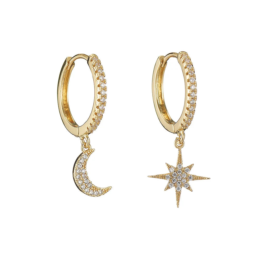 Ring Oorbellen met bedel