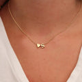 Ketting Goud/Zilver Met Letter En Hart