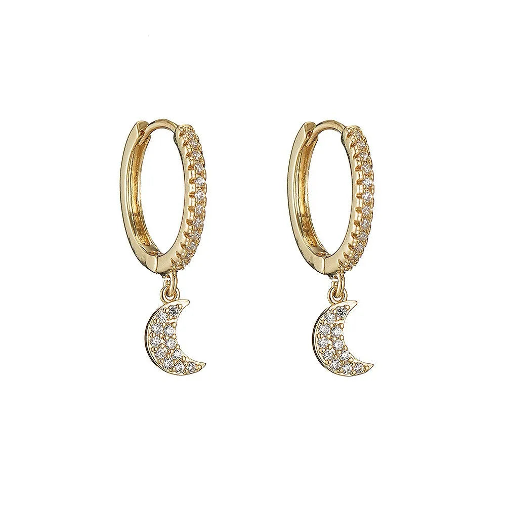 Ring Oorbellen met bedel