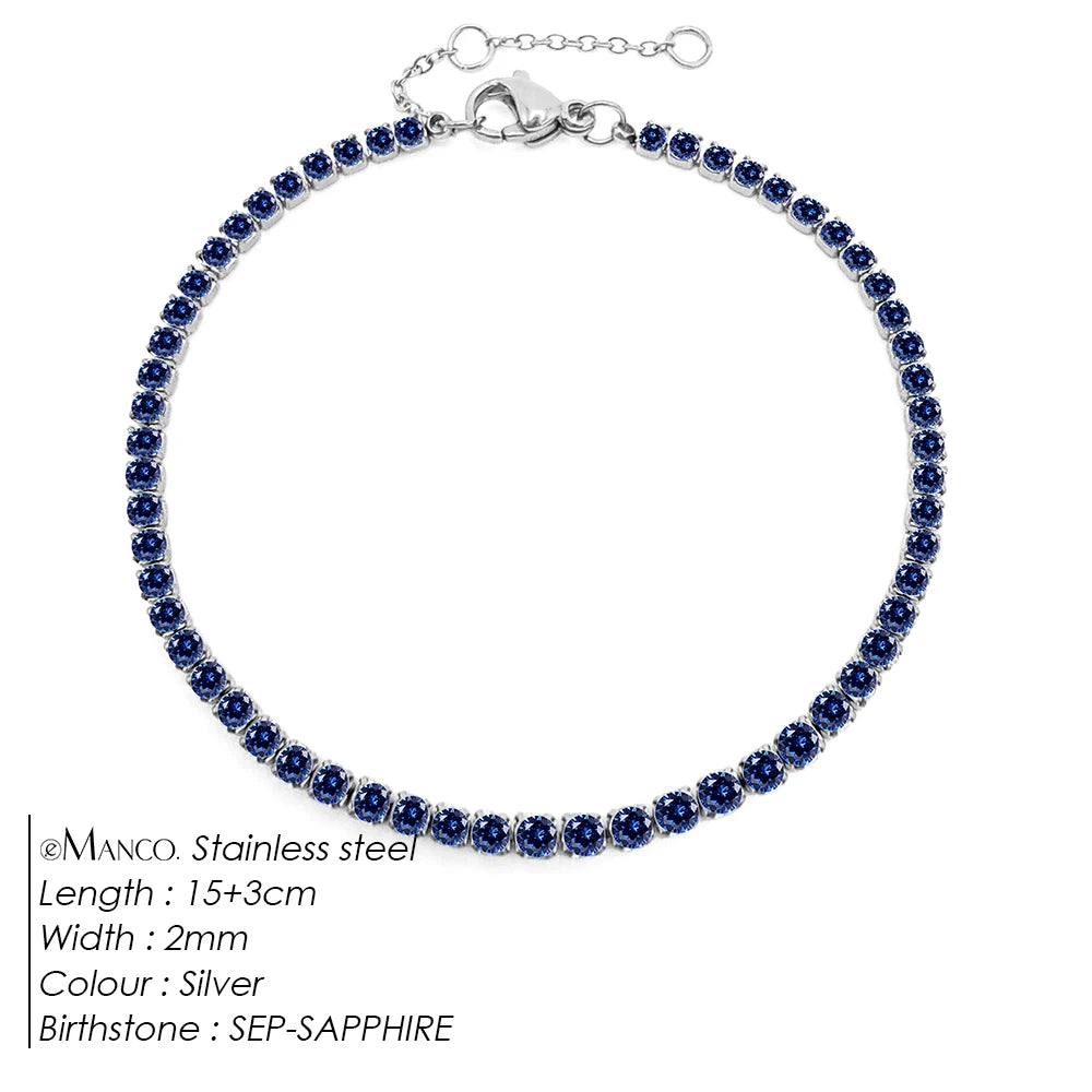 Geboorte Steen Armband Goud/Zilver