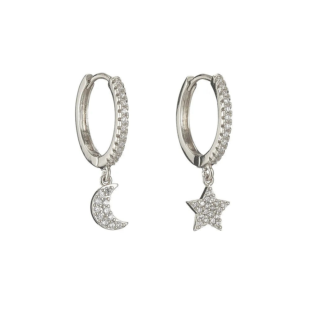 Ring Oorbellen met bedel